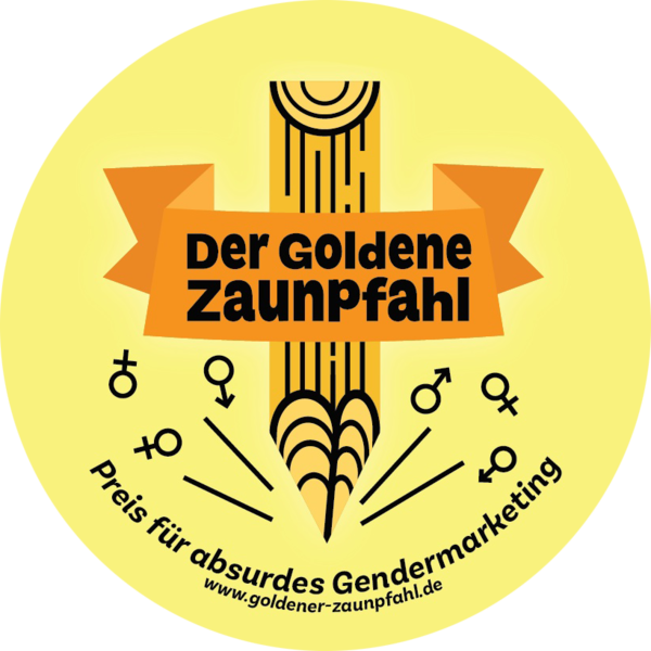 Logo des Preises "Der Goldene Zaunpfahl"; CC-BY 4.0 International Maurizio Onano